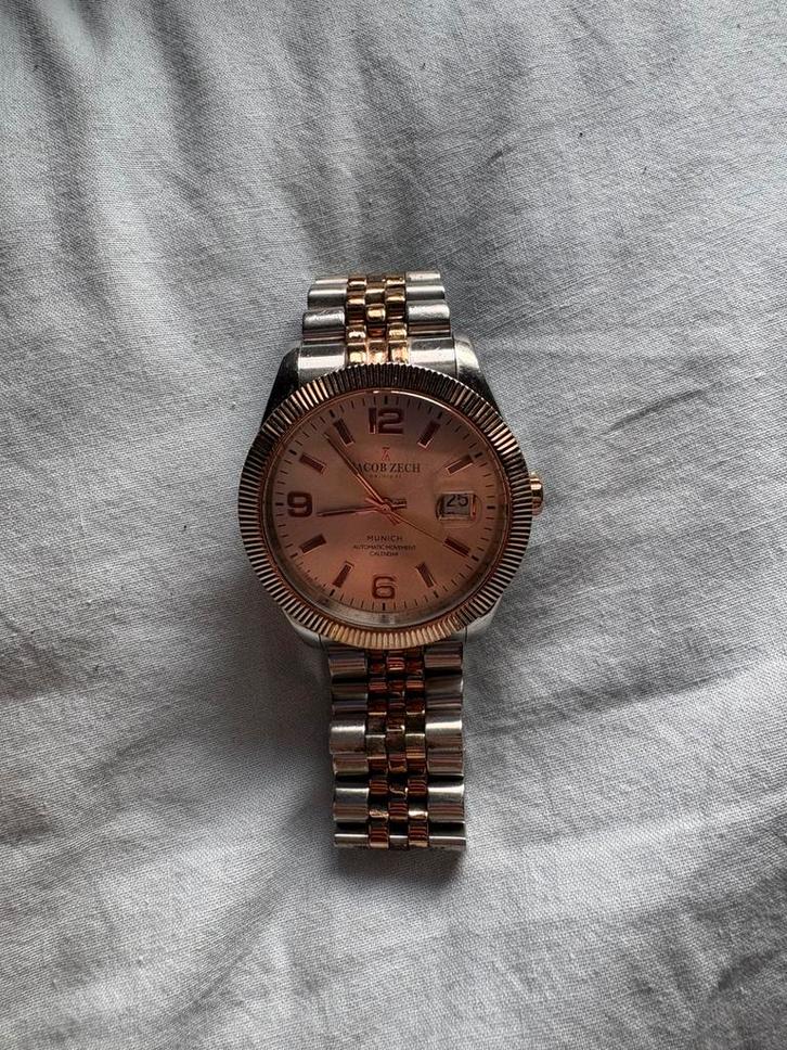 Jacob Zech Horloge Heren, Sieraden, Tassen en Uiterlijk, Horloges | Heren, Gebruikt, Polshorloge, Overige merken, Staal, Staal
