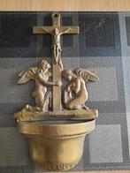 Religieus weiwaterbakje kruis, Antiek en Kunst, Antiek | Religie, Ophalen of Verzenden