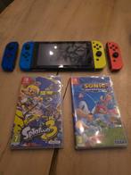 Nintendo Switch met games en 4 controllers, Spelcomputers en Games, Spelcomputers | Nintendo Switch, Met games, Ophalen of Verzenden