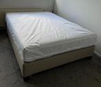 Ikea Boxspring 140x200, Ophalen, Gebruikt, Bruin, Tweepersoons