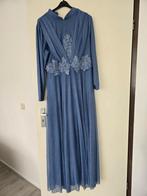 Blauwe avondjurk, Kleding | Dames, Gelegenheidskleding, Galajurk, Blauw, Maat 46/48 (XL) of groter, Ophalen of Verzenden