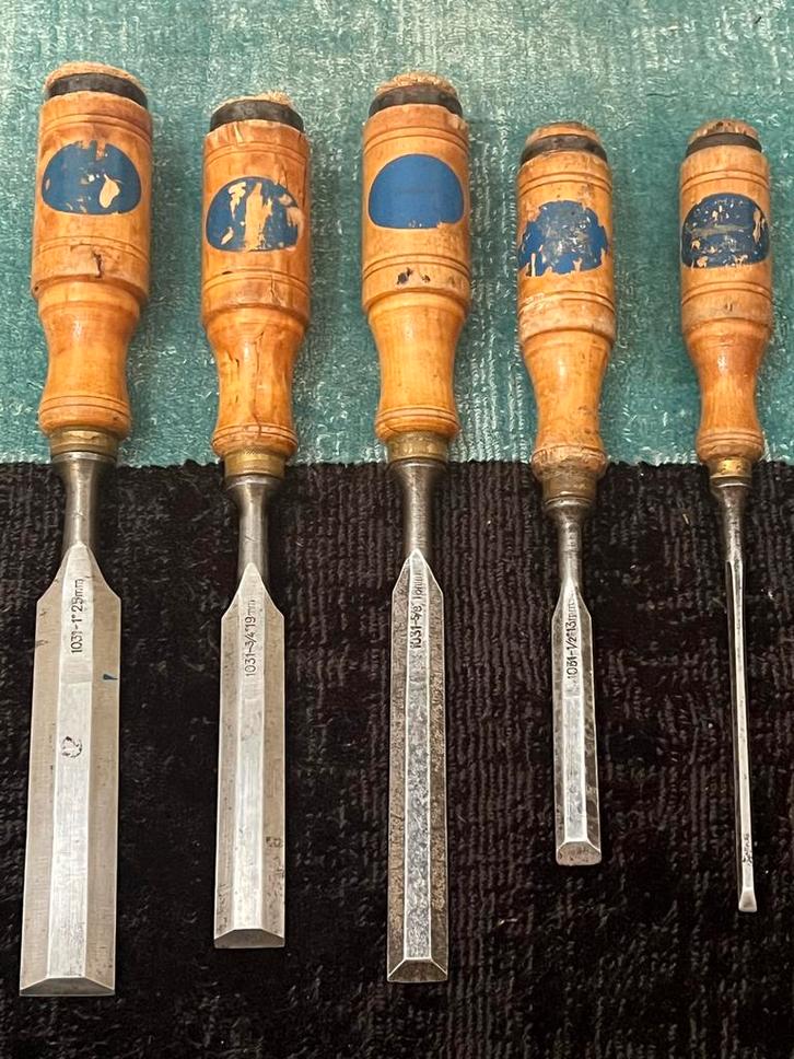 Antieke E.A. Berg afmeting 25-19- 16-13-5 mm Eskilstun, Antiek en Kunst, Antiek | Gereedschap en Instrumenten, Ophalen of Verzenden