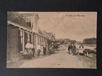 Parrega Friesland Langs de Vaart Dorpskern met Volk TOPPER, Ophalen of Verzenden, Voor 1920, Gelopen, Friesland