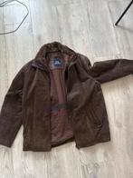 Paul Stuart bruine leren Jas Maat L (52 ), Ophalen of Verzenden, Gedragen, Maat 52/54 (L), Bruin