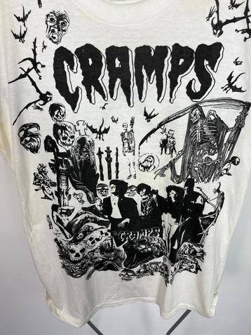 Origineel gezeefdrukt Cramps Bruce Elliott- punk shirt 1980 beschikbaar voor biedingen