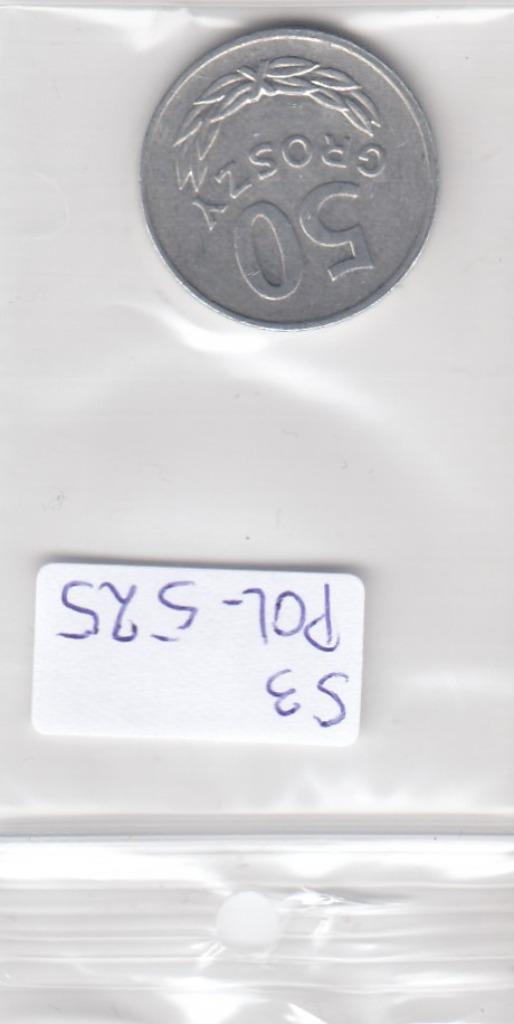 S3-POL-0525 Polen 50 groszy 1984  VF Y# 48.1, Postzegels en Munten, Munten | Europa | Niet-Euromunten, Polen, Verzenden