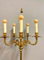 Prachtige 172 cm Messing staande lamp 5-arms Candelabra, Ophalen, Zo goed als nieuw, Nvt, Metaal