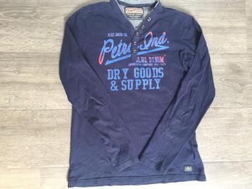 Longsleeve Petrol Industries donkerblauw maat 164  beschikbaar voor biedingen