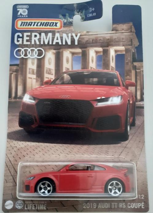 Matchbox 2019 Audi TT Rs Coupe, Hobby en Vrije tijd, Modelauto's | Overige schalen, Nieuw, Auto, Ophalen of Verzenden