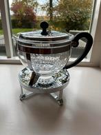 Bodum theepot met rechaud en kunststof filter, Ophalen of Verzenden, Zo goed als nieuw