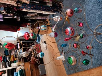 Oude Kerstballen Glas beschikbaar voor biedingen