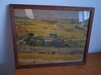 Schilderij - Landschap - 37x30cm, Antiek en Kunst, Kunst | Schilderijen | Klassiek, Ophalen of Verzenden