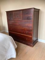 Teak, teakhouten, ladekast, Huis en Inrichting, Kasten | Ladekasten, Gebruikt, 5 laden of meer, 150 tot 200 cm, Teakhout