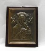 Antiek Brons Icoon OLV v Altijddurende Bijstand Maria+kind, Antiek en Kunst, Antiek | Religie, Ophalen of Verzenden