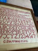 antieke merklap uit 1911, Antiek en Kunst, Antiek | Kleden en Textiel, Ophalen of Verzenden