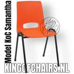 Kantinestoelen oranje stapelstoelen kuipstoelen zaalstoelen, Everardo, Nieuw, Info@everardo.nl, Ophalen of Verzenden
