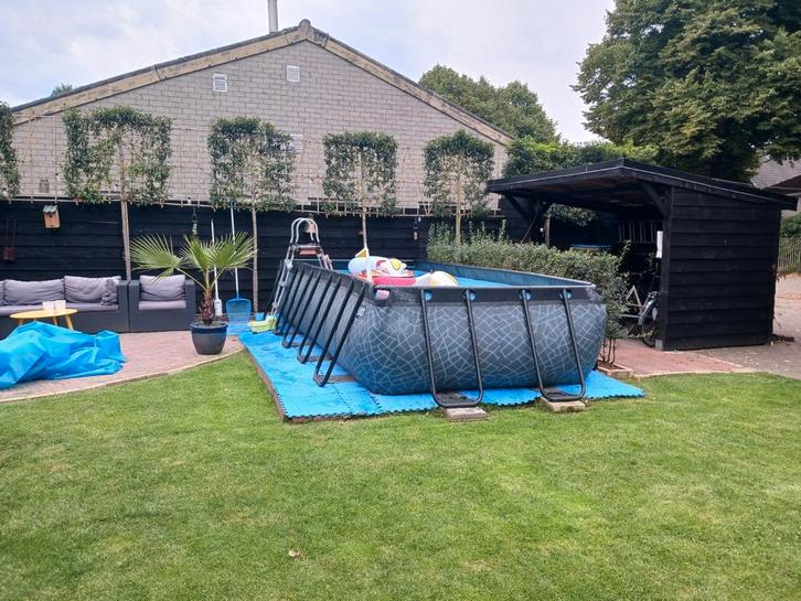 EXIT Zwembad, Tuin en Terras, Zwembaden, Gebruikt, Opzetzwembad, 80 tot 120 cm, 400 cm of meer, 200 tot 300 cm, Rechthoekig, Ophalen