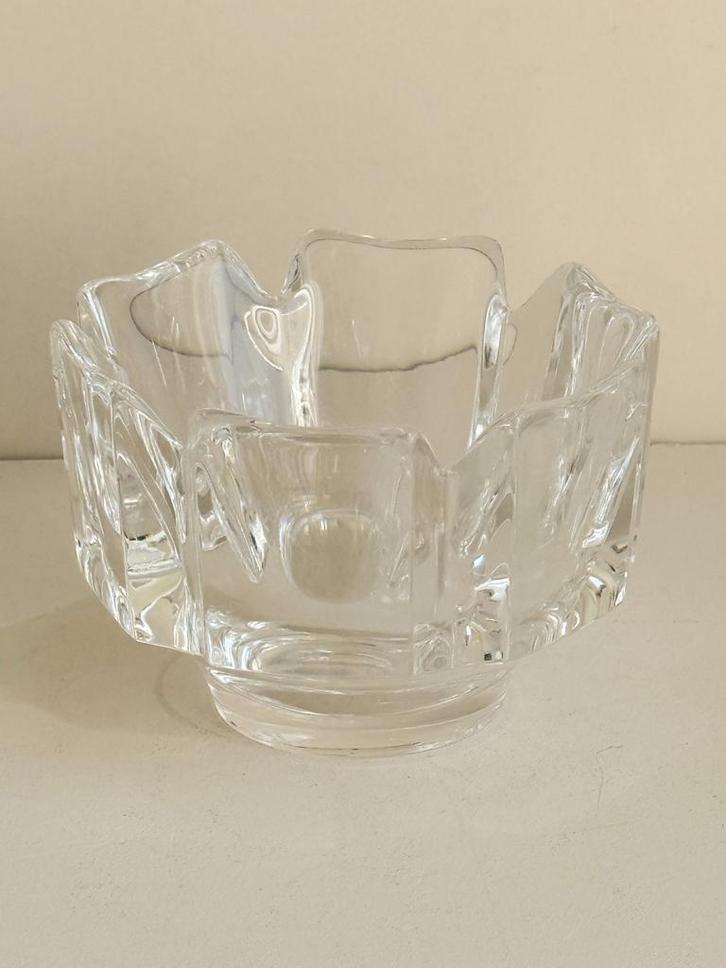 Orrefors Corona Schaal - Lars Hellsten Design, Antiek en Kunst, Antiek | Glas en Kristal, Ophalen of Verzenden