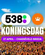 2x tickets 538 Koningsdag €120 euro, Tickets en Kaartjes