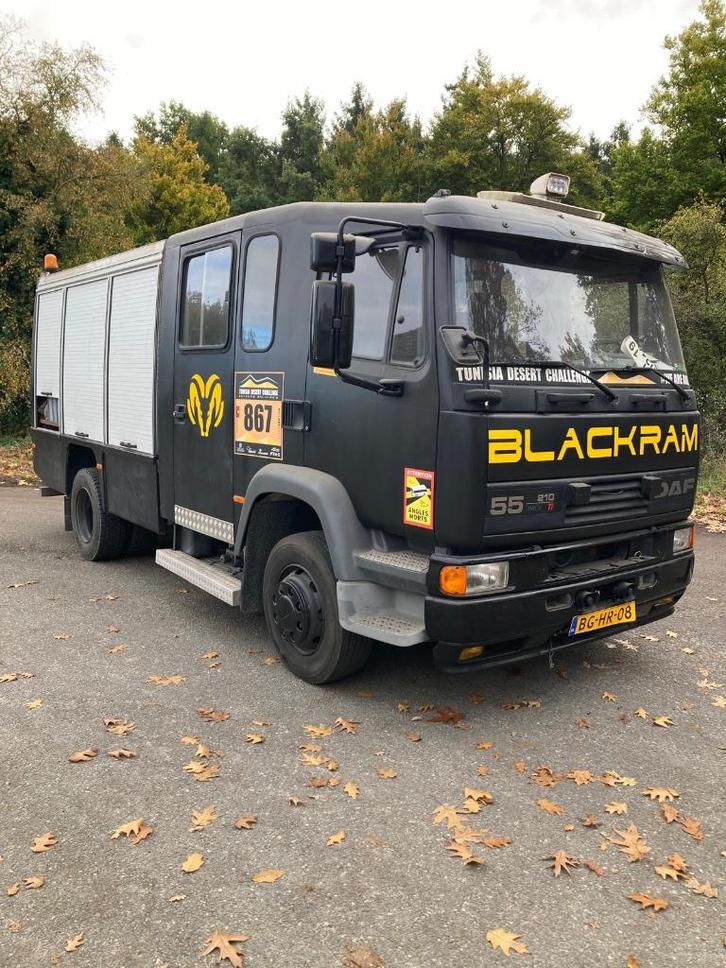 1997 Daf FF55.210-13 Ex brandweer -  rally service - camper?, Auto's, Vrachtwagens, Particulier, Dakrails, Trekhaak, DAF, Diesel