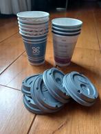 10 kartonnen bekers - 6 deksels, Ophalen of Verzenden, Nieuw