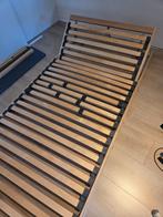 Houten Woood bed, Ophalen, Verstelbaar, 90 cm, Zo goed als nieuw
