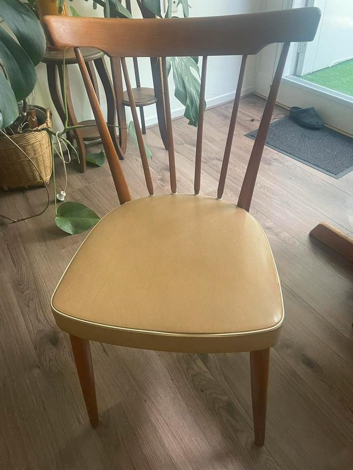 Stevens eetkamer stoelen mid century, Antiek en Kunst, Antiek | Meubels | Stoelen en Banken, Ophalen