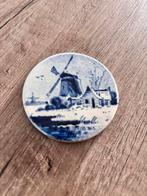 Antiek Wandbord Delfts Blauw Molen, Ophalen of Verzenden