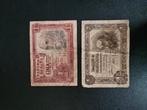 Spanje pick 139 & 144 2 x 1 peseta, Postzegels en Munten, Bankbiljetten | Europa | Niet-Eurobiljetten, Ophalen of Verzenden, Overige landen