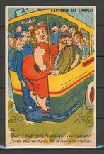 Humor 1927 Nostalgie Autobus Ansichtkaart f-130 jdu, Ophalen of Verzenden, 1920 tot 1940, Ongelopen, Overige thema's