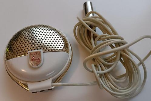 Vintage Philips Microfoon EL3750/00, Muziek en Instrumenten, Microfoons, Zo goed als nieuw, Overige typen, Ophalen of Verzenden