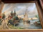 Mooi schilderij van j van dam 40 x50, Ophalen of Verzenden