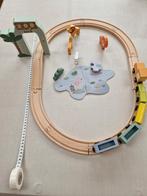 Houten treinbaan treinset met diertjes, Ophalen of Verzenden, Zo goed als nieuw, Overige typen