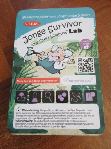 Jonge survivor The Crazy Scientist Lab beschikbaar voor biedingen