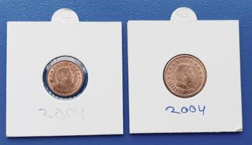 Luxemburg 1 en 2 Eurocent - 2004    beschikbaar voor biedingen