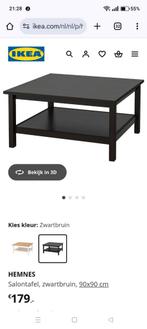 Hemnes Ikea salontafel, 50 tot 100 cm, 75 cm of meer, Vierkant, Nieuw