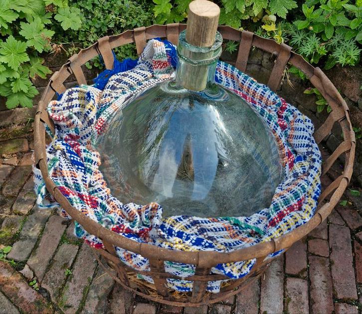 Oude franse gistfles, Verzamelen, Wijnen, Gebruikt, Frankrijk, Ophalen