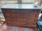 Antieke Commode met Marmerblad & Spiegel, Antiek en Kunst, Ophalen of Verzenden