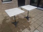 Marmeren bistro tuintafel/terrastafel/cafetafel, Ophalen, Gebruikt, Rond