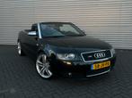 Audi A4 Cabrio S-line 2.4 V6 2002 Zwart APK sept 2026 NAP, Voorwielaandrijving, Zwart, Cabriolet, 4 stoelen