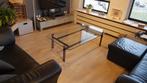 Salontafel met losse glasplaat, Ophalen, Gebruikt, 50 tot 100 cm, Glas