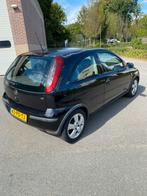 Opel Corsa 1.2 16V 3D 2004 Zwart, Auto's, Opel, Voorwielaandrijving, 74 pk, Zwart, Origineel Nederlands