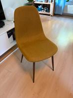 Jysk eettafel stoelen 4 stuks okergeel, Huis en Inrichting, Stoelen, Ophalen, Zo goed als nieuw, Overige kleuren