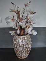 NIEUWE Schelpenvaas 30 cm inclusief bloemen 80,00, Ophalen of Verzenden, Nieuw