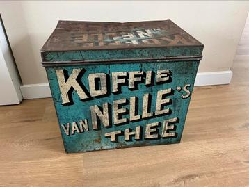 Oud Van Nelle koffie blik, vintage / retro 