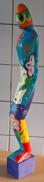 AVATAR. POP-ART painting. Woodcarving sculpture. 59 cm., Antiek en Kunst, Ophalen