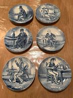 Delfts blauw Boch Petit Four bordjes 10,5 cm, Antiek en Kunst, Ophalen of Verzenden