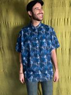 Vintage overhemd / hawaii print / blauw / XXL / grote maat, Kleding | Heren, Overhemden, Blauw, Vintage, Ophalen of Verzenden