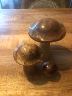 3 mooie houten paddestoelen, Ophalen, Zo goed als nieuw