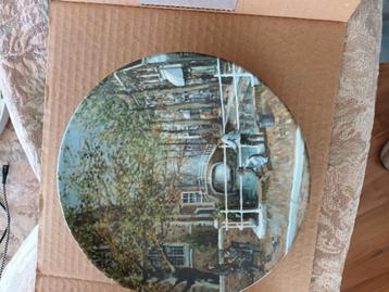 Porseleine wandbord DELFT gesigneerd  beschikbaar voor biedingen